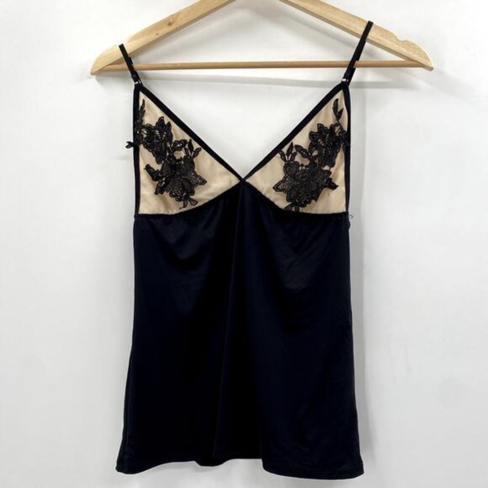 Flora‎ Nikrooz S Black Nude Aplique cami